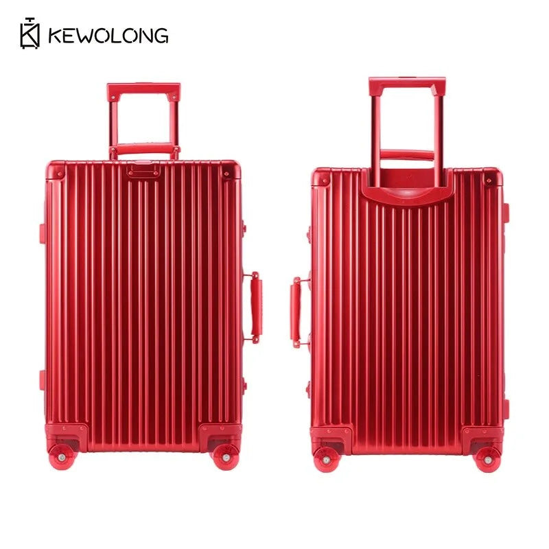 Vollaluminium-Magnesium-Legierungskoffer 20 29 Zoll – langlebiges Einscheckgepäck aus Metall mit TSA-Schloss, Handgepäck mit großer Kapazität.