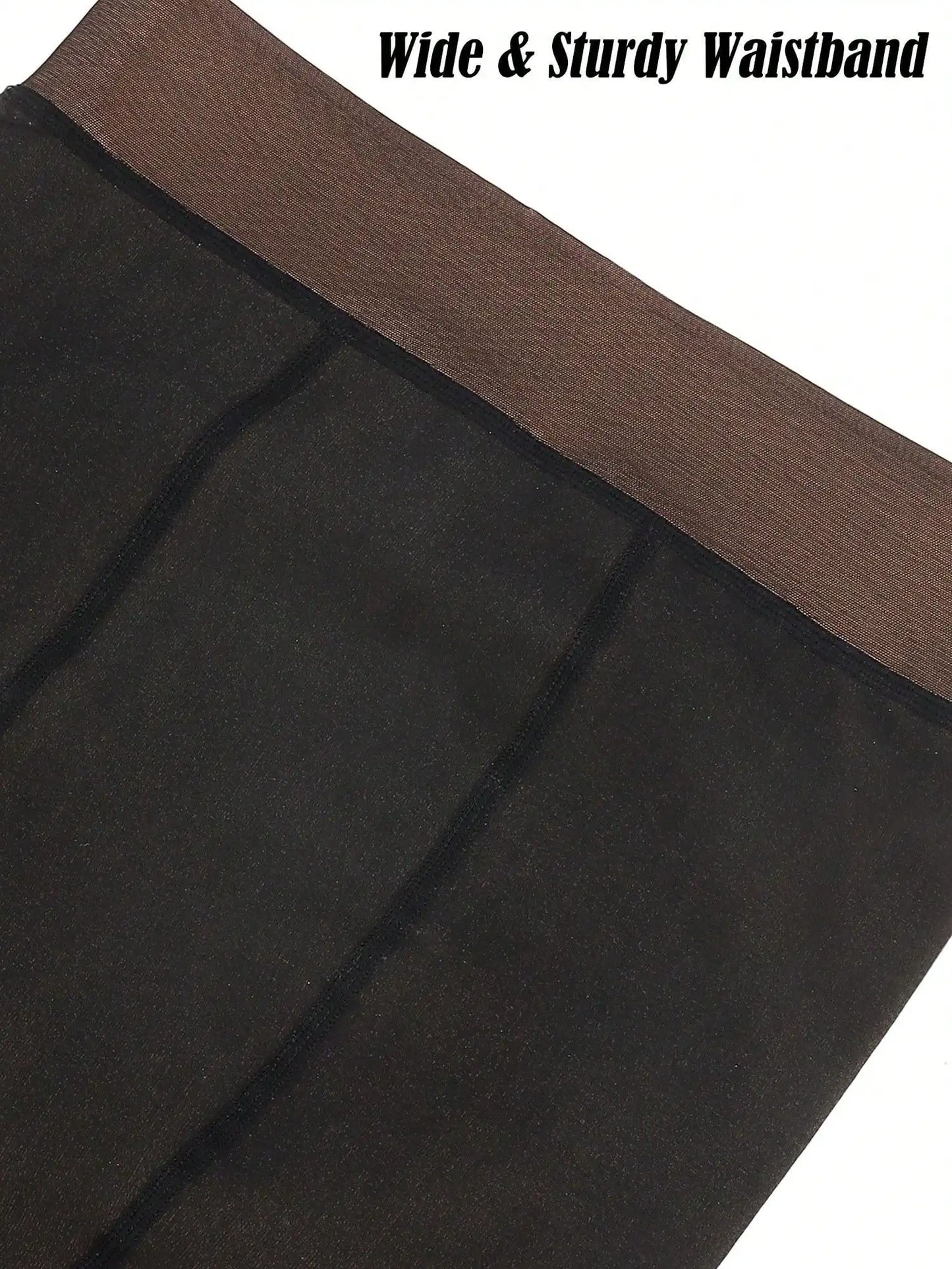 Luxtrada Womens Plus Size Thick Winter Tummy Control Fleece Lined Sheer Tights Fake Translucent Warm Leggings Thermal Opaque