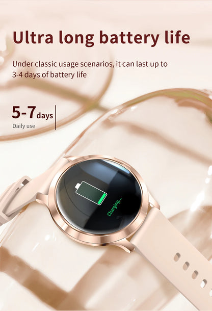 2025 New Smart Watch For Women AMOLED Screen Watches IP68 Waterproof Heart Rate Monitor Ladies Call Smart watch For Android ios.