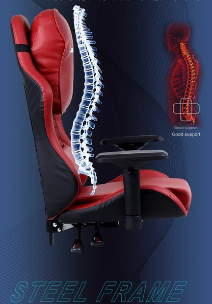 Rosa gaming stuhl für mädchen computer stuhl höhe einstellbar komfortable bürostuhl mit kopfstütze lenden kissen Swivel Stuhl