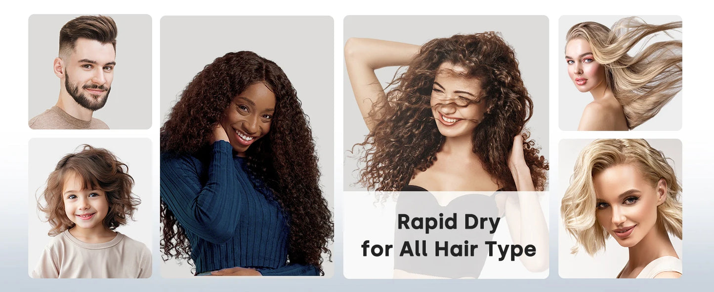 Hair Dryer High-Speed 120000 RPM 500 Million Ions Electric Low Noise, Constant Temperature And Quick Drying For Home Salons