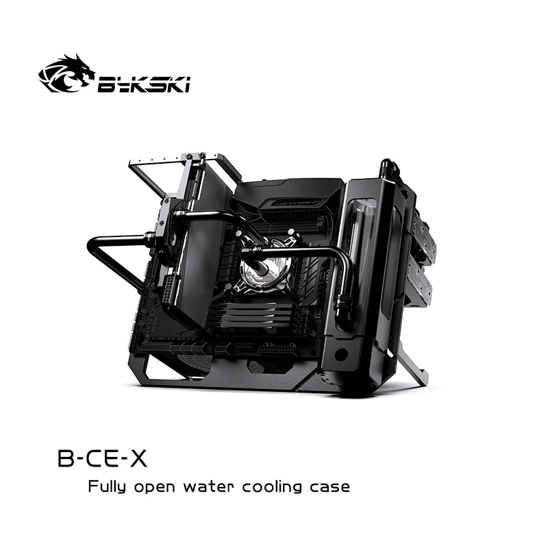 Granzon B-CE-X Open Frame Chassis Distro Plate Water Cooling Computer Case Vertical Horizontal, DIY Display.