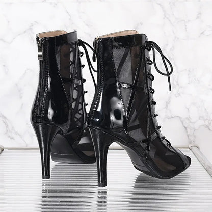 High Heels Women's Sandals New Open Toe Casual Latin Dance Shoes Girls' Ballroom Sandals Large Dance High Heels Women's Shoes 43.