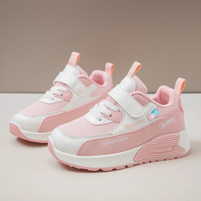 Autumn Girls Sneakers Mesh Fashion Soft Sole Outdoor Non-slip Children Casual Shoes Running Basketball Boy Sport Shoe Size 26-37.