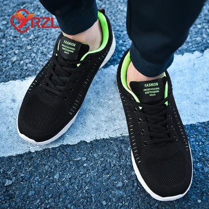 YRZL Running Shoes Men Sneakers Fashion Lightweight Trainers Breathable Walking Shoes Comfortable Athletic Sport Shoes for Men.