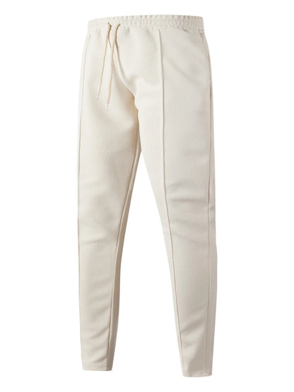 Men's Spring/Autumn Casual Long-Sleeve Zip-Up Shirt Set Loose-Fitting Pure Color Outdoor Sports And Streetwear Two-Piece Outfit.