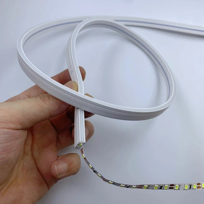 4x8mm Super Thin LED Neon Strip Light DC12V Flexible Waterproof Silicone Tube Diffuser Recessed Cabinet Bedroom Tape Neon Lights.