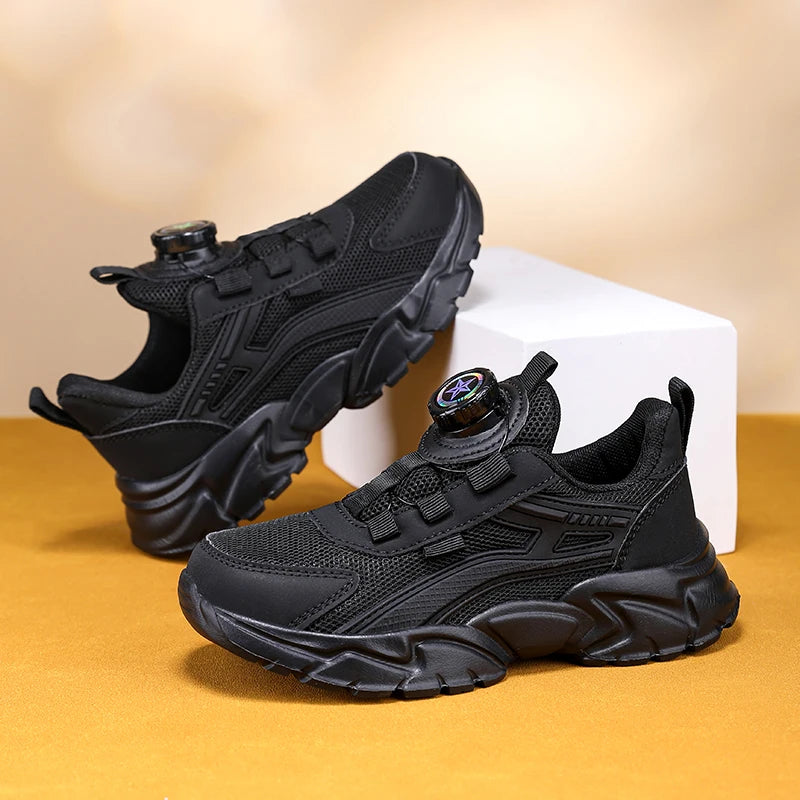 New Children Sports Shoes Boy Sneaker Black Mesh Summer Breathable Kids Casual Shoes Boy Running Tennis Running Sneaker.