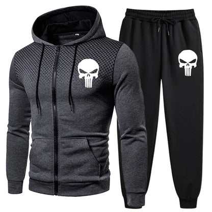Men's Tracksuit Jogging Zip Up Hoodies Daily Quality Sweatshirts Two-piece Sets Men Sports Coat Casual Fashion Hot Sales Comfort.