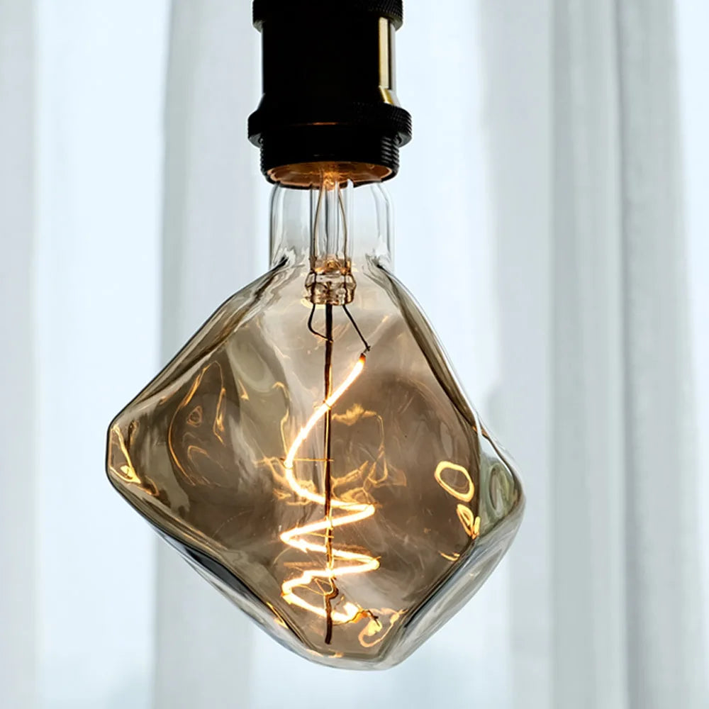 TIANFAN Edison Led-lampe Big Stone G125 4W Dimmbar 220-240V E27 2000Kelvin Super Warm Spezialität Dekorative Glühbirne.