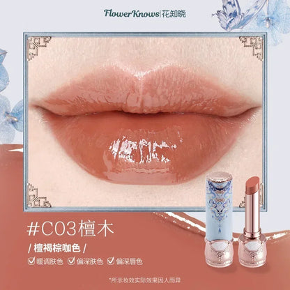 Flower Knows Butterfly Cloud Collar Collection Cosmetics Water Non Stick Cup Lipstick Lght Film-forming Solid Lip Gloss Makeup