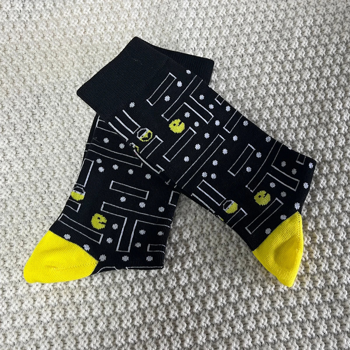1 Pair Unisex Old School Game Sock Trendy Fashionable Suit In All Seasons For Daily Street.