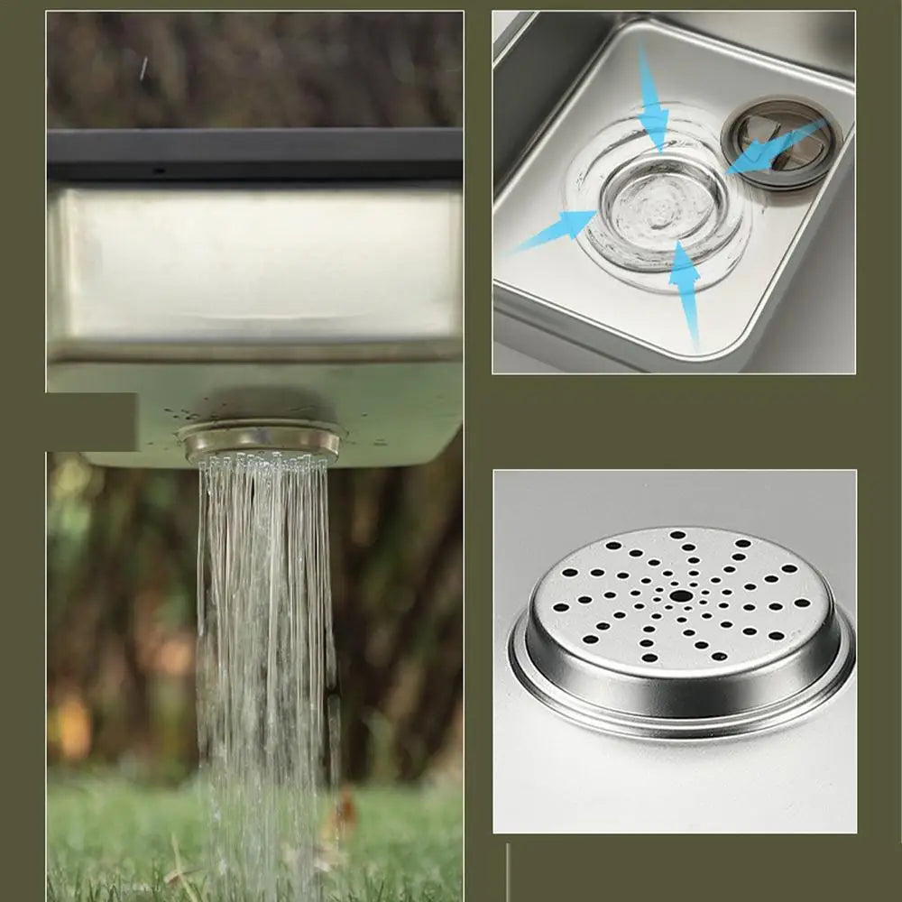 Small Kitchen Sink Stainless Steel Single Bowl Workstation Laundry Utility Sink Portable Farmhouse Kitchen Sink For Terraces