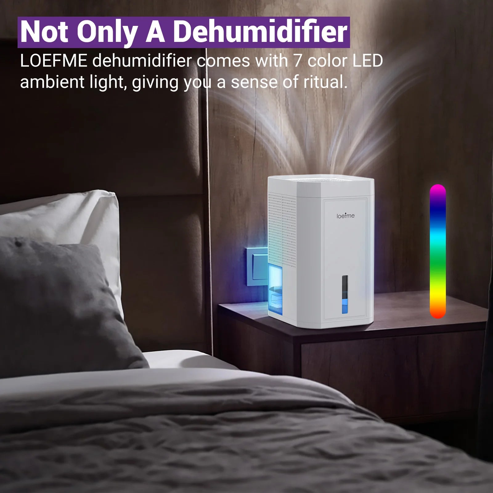 Electric Home Dehumidifier Multi-capacity For Damp, Condensation, Mould, Smells,Defrost Portable Quiet.