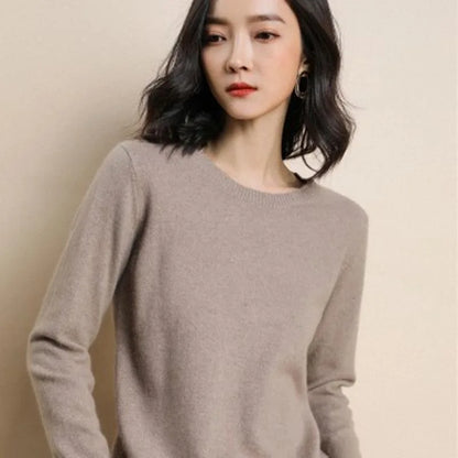 Frauen Pullover Oansatz Herbst Winter Grundlegende Pullover Warme Casual Pulls Jumper Koreanische Lange ärmeln Solide Strickwaren Bodenbildung Shirt