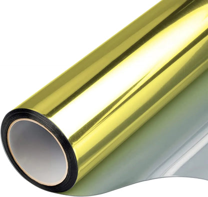 2/3/5M Einweg-Spiegel-Fensterfolie, Vinyl, selbstklebend, reflektierend, Solarfolie, Sichtschutz, Fenstertönung für Zuhause, silberner Glasaufkleber