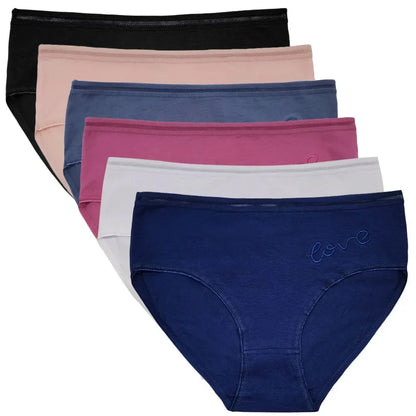 Panties Plus Size Cotton Underwear Women Briefs Woman Knickers Lady Lingerie Girl intimate Large 3 Pieces/Lot.