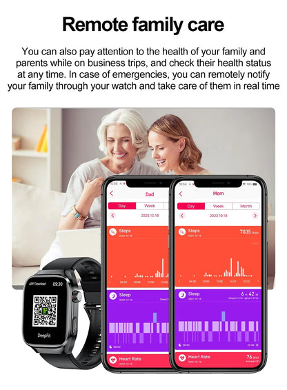 SmartWatch Voice Call Push reminder Physical examination Health Watch Blood Pressure UricAcid Blood Oxygen ECG Sport Smart watch