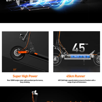 JOYOR S5（ABE）Adult Electric Scooter 500W Motor 48V13AH Battery Foldable E-Scooter 10 Inch Air Tire City commuting Escooter.