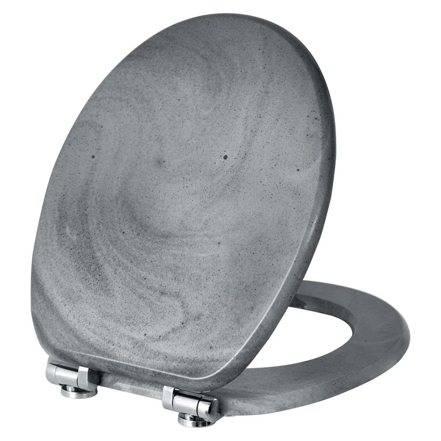 O-förmiger Toilettensitz, verstellbare Scharniere, Toilettendeckel mit Motiv, Soft-Close-Mechanismus für Badezimmer