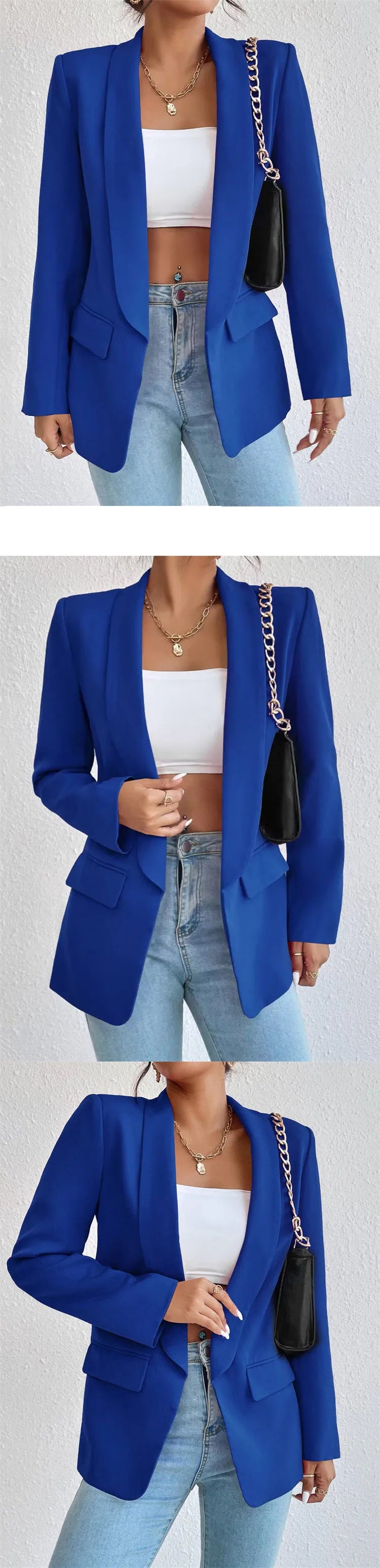 Koreanische Beliebte Rosa Neue Oberbekleidung Frauen 2024 Mode Weiblichen Frühling Jacke Casual Langarm Schwarz Blazer Mäntel