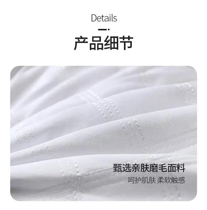 Popular hotel pillow with embroidered feather velvet core, high elasticity and no collapse, student neck protection pillow.