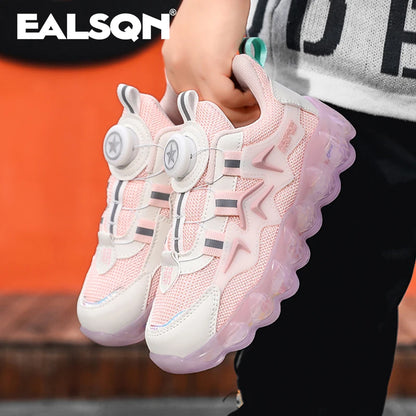 Kids Running Shoes Mesh Breathable Casual Sneakers for Children Lightweight Sport Shoes Boys Girl Non-Slip Pink Outdoor.