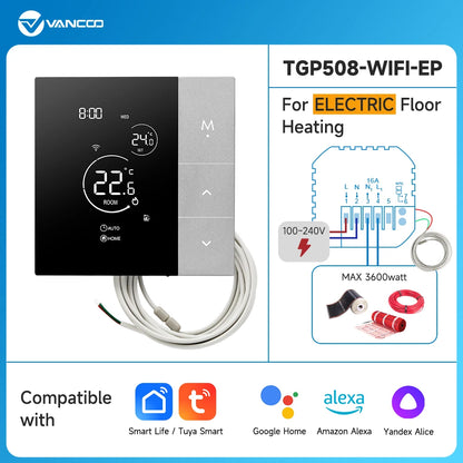 WiFi Thermostat Tuya Smart Home Thermoregulator For Boiler/Electric/Underfloor Heating Temperature Controller Alice Alexa Google