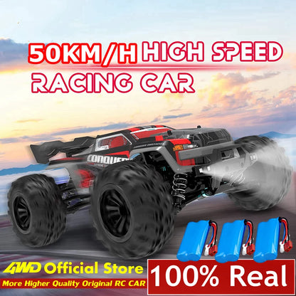 4WD 1:16 80KM/H Super Brushless 50KM/H Brushed RC Car 4x4 Off Road Remote Control High Speed Drift Racing Truck Toy Kids Adults.