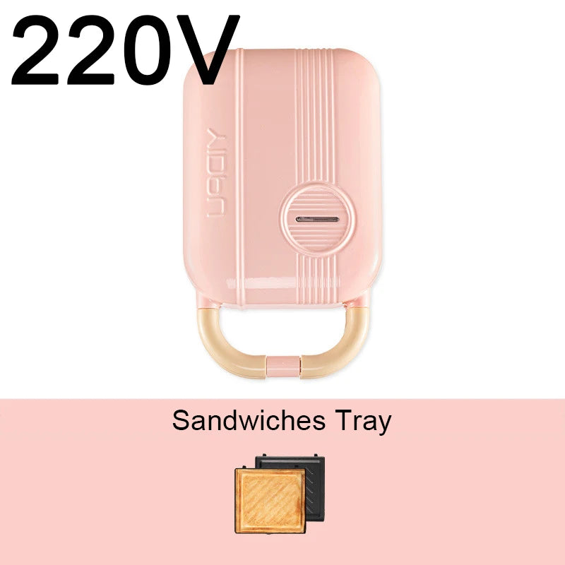 Mini Sandwich Machine Breakfast Maker Multi Cookers Toasters Electric Ovens Hot Plates Bread Pancake Waffle Donuts