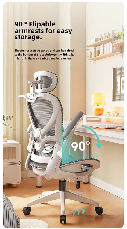 Bequemer Gaming-Stuhl mit weicher Polsterung, Nackenstütze und verstellbarem Lendenkissen für gesunde Sitzhaltung