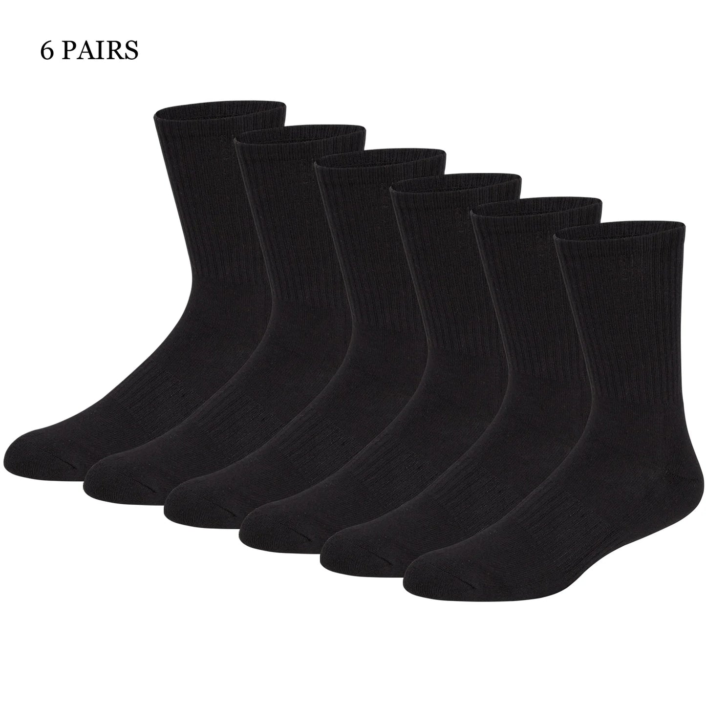 Match-Up Men's sport crew terry socks athletic socks (6 PAIRS).