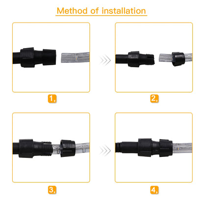 AC 220V Neon LED Strip Waterproof 360 Degree Round Neon Sign Light Blue Red White Outdoor Rainbow Tube Rope Light Party Decor.