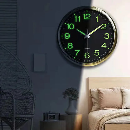 30cm Minimalistischen Wanduhr Moderne Design Glowing in the Dark Baby Zimmer Hängen Uhr Uhren Klok Nacht Wohnzimmer wohnkultur