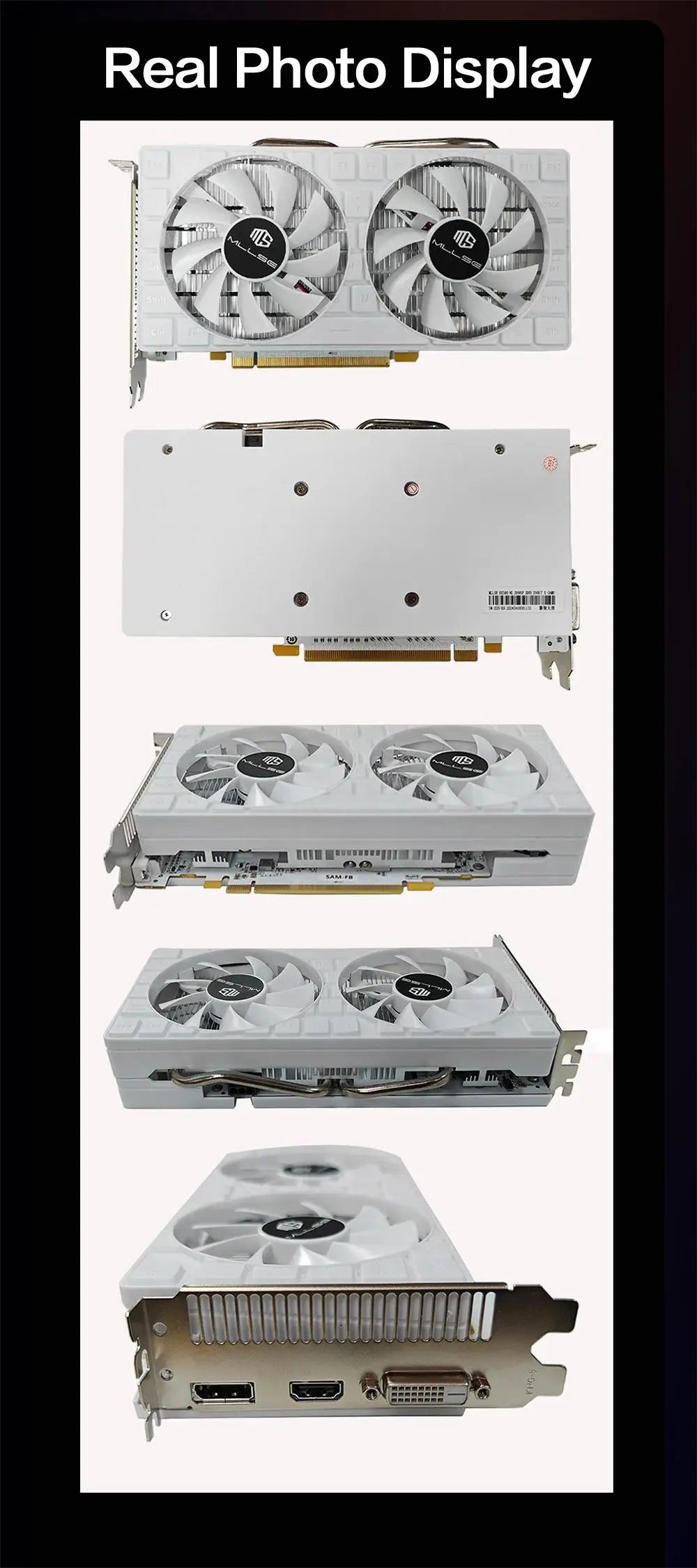 MLLSE AMD RX 580 8GB 2048SP GDDR5 256Bit Gaming Graphics Card 6Pin PCI Express 3.0 ×16 Game Radeon GPU rx580 8g.