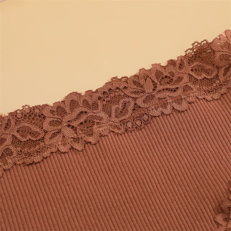 5Pcs/set Women Cotton Panties Floral Lace Intimate Underwear Trendy Patchwork Lace Briefs Female Soft Underpants Lingerie S-XL.