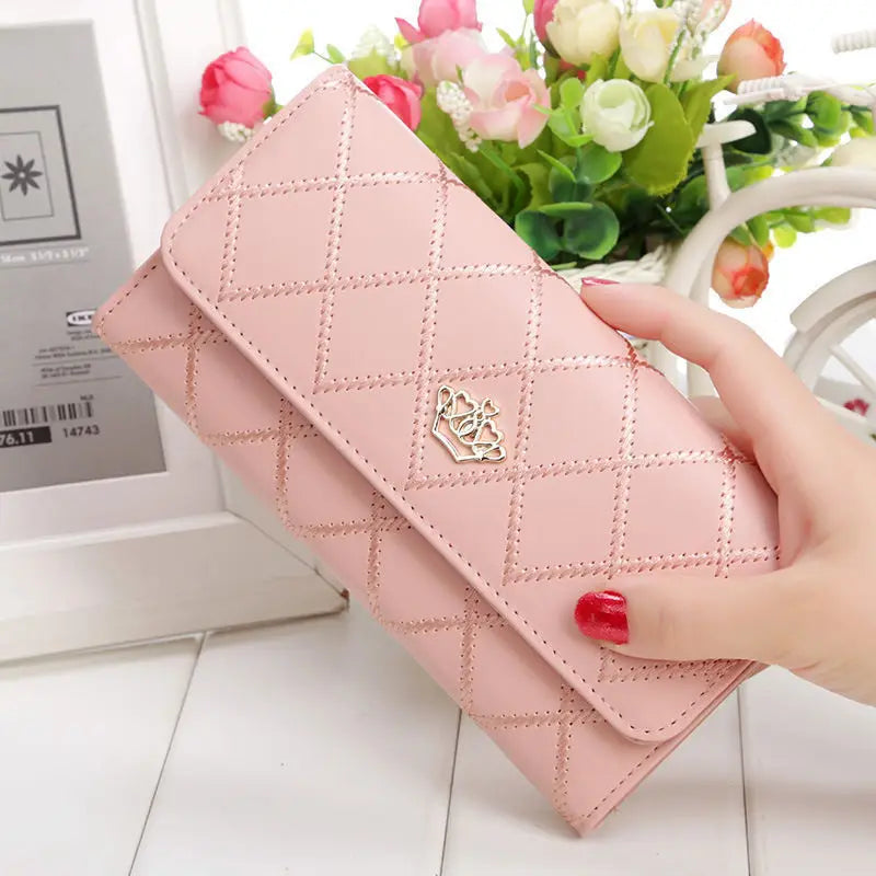 Fashion Zipper Wallets Womens Long Purses Handbags Coin Purse Cards Holder PU Leather Billfold Wallet.