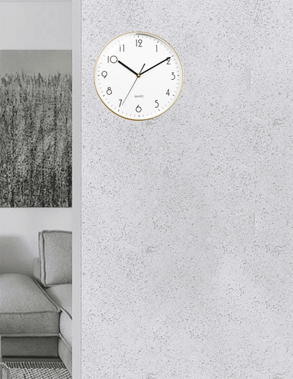 Wanduhr, 20,3 cm, geräuschlos, nicht tickend, batteriebetrieben, dekorativ für Zuhause, Küche, Büro, Schlafzimmer, Badezimmer, Niditon