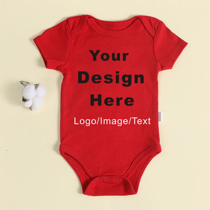 DIY IHR Design Neugeborenen-Anpassungs-Body, langärmeliger und kurzärmliger Overall, einfacher, individueller Baby-Strampler.