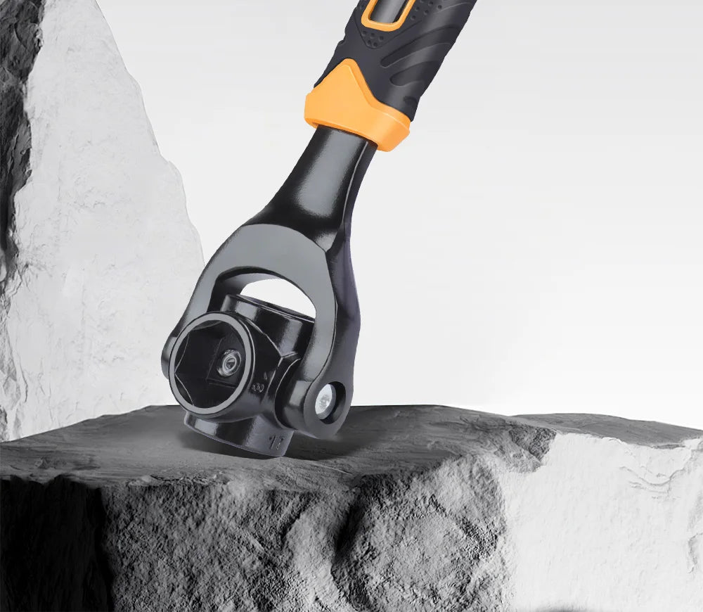 AIRAJ Schraubenschlüssel, 52-in-1-Werkzeugstecknuss, funktioniert mit Universal-Ratsche, Spline-Schrauben, Hülsen-Rotationswerkzeug, 360-Grad-Multifunktions-Handwerkzeug