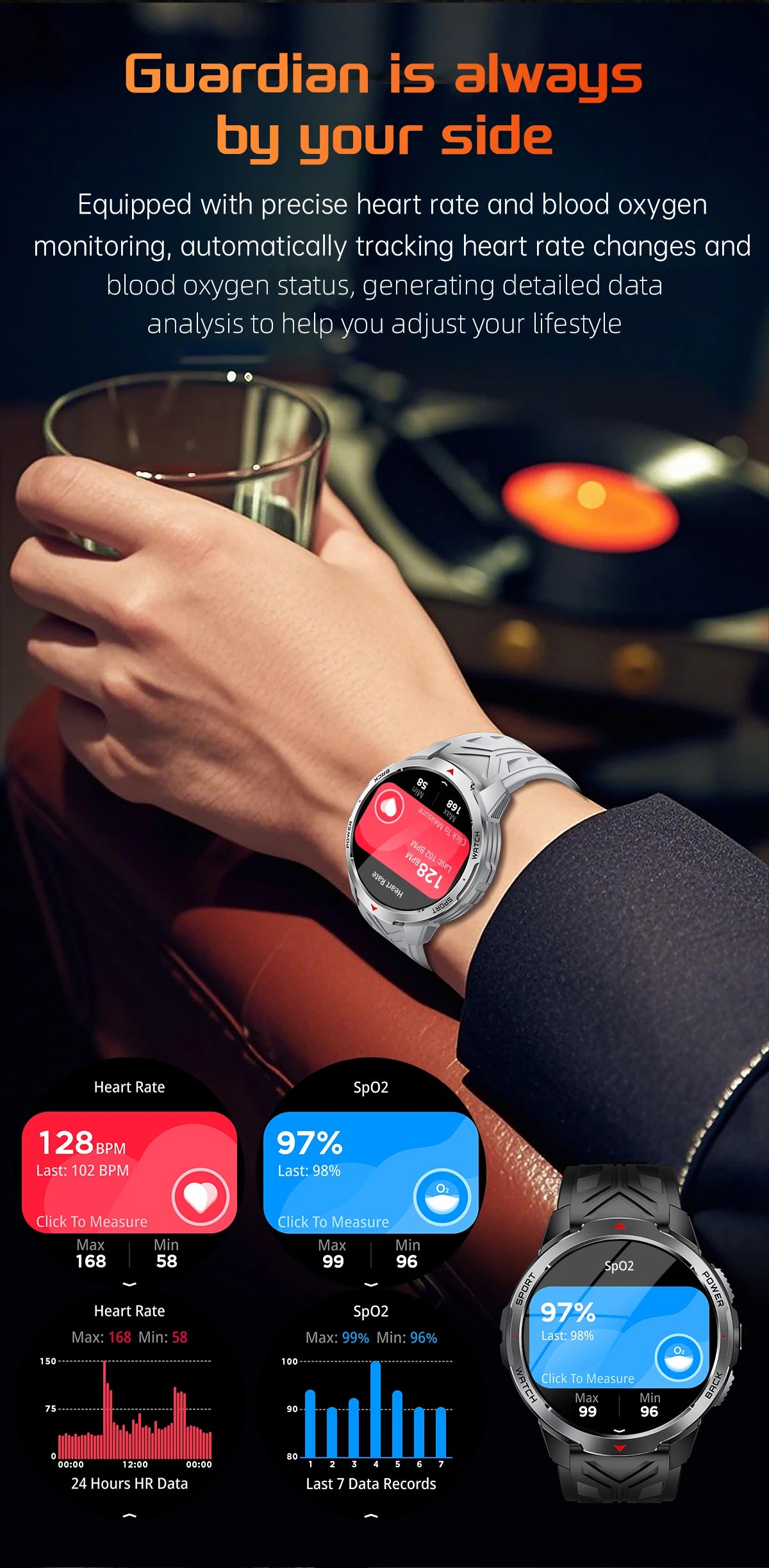 LIGE New For HUAWEI XIAOMI 1100mah Smart Watch Men Compass Flashlight 3ATM Waterproof Sports Fitness Bluetooth Call Smartwatch.