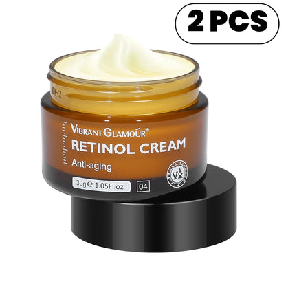 1/2/3/5PCS Retinol Facial Cream Anti-aging Removal Wrinkle Fine Lines Repair Skin Barrier Whitening Brightening Moisturizing.