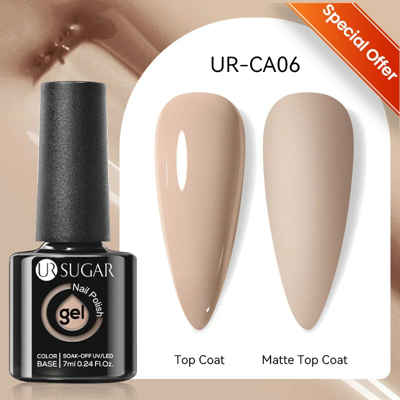 UR SUGAR 7/7.5ml Summer Blue Silver Gel Nail Polish Semi Permanent High Quality Soak Off UV LED Varnishes Nails Art Manicure