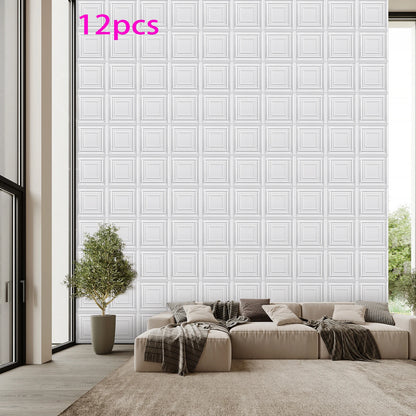KUUJOJO 3D textured wall panel for indoor wall decoration, suitable for living room, hall, bedroom, hotel, office, send tape