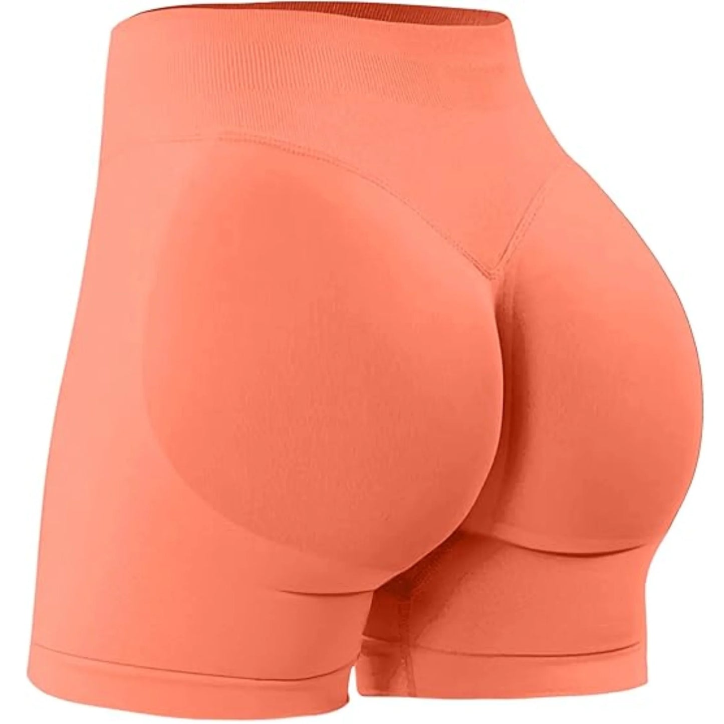 Summer High Waisted Yoga Shorts Fashionable and Sexy Running Fitness Pants Solid Color Yoga Leggings.