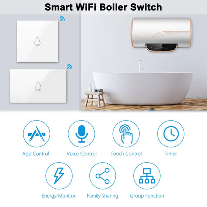 LoraTap WiFi Kessel Warmwasserbereiter EU US IL Schalter Tuya Smart Life App Fernbedienung Energieüberwachung Stimme Google Home Alexa.