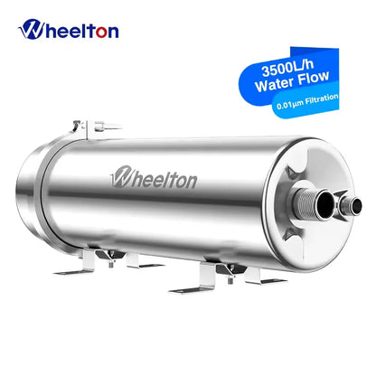 Wheelton PVDF UF 3500L/H Water Purifier Whole House Ultrafiltration Filter 0.01um Filtration SUS304 Drinkable Water.