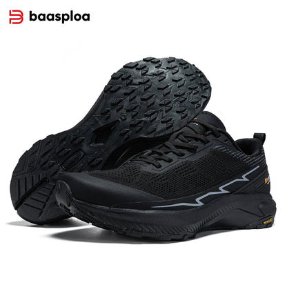 Baasploa Männer Wanderschuhe Komfort Tragen Beständig Outdoor Schuhe Männer Atmungsaktives Mesh Casual Turnschuhe Klettern Nicht-Slip Spitze Up