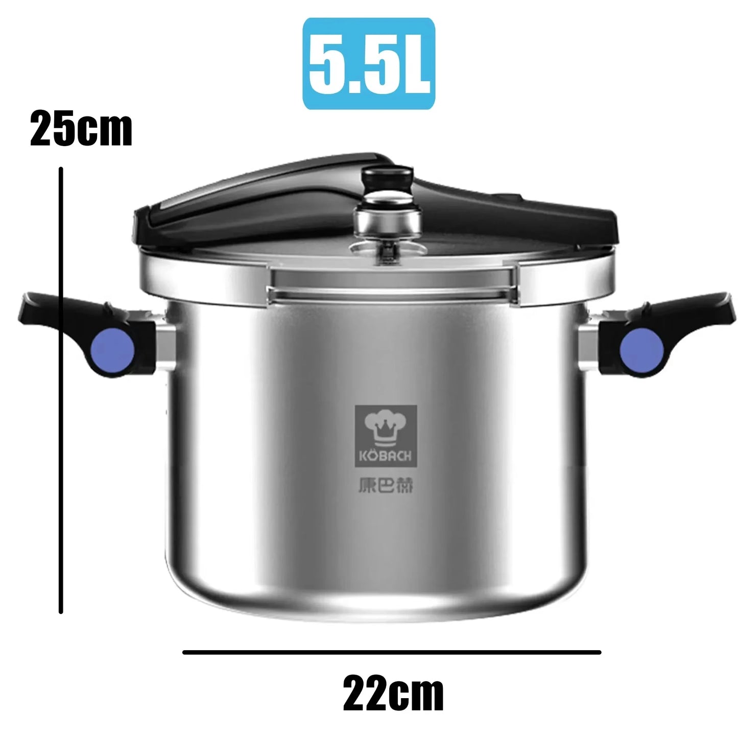 MOEYE 4/6L Pressure Cooker Multifunctional Pressure-Limited Explosion-proof Pressure Cooker Stainless Steel Kitchen Pressure Pot.