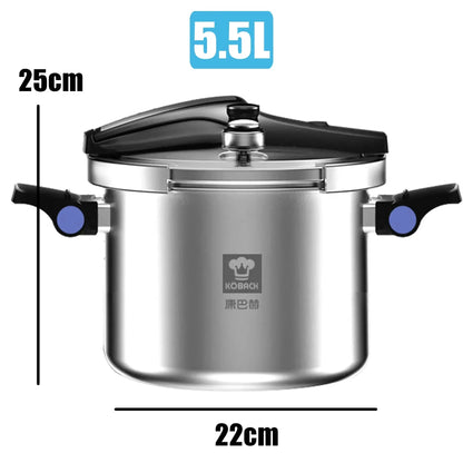 MOEYE 4/6L Pressure Cooker Multifunctional Pressure-Limited Explosion-proof Pressure Cooker Stainless Steel Kitchen Pressure Pot.